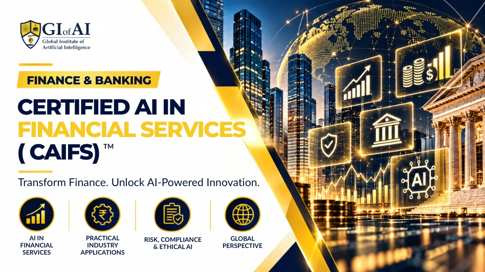Finance & Banking: Certified AI in Financial Services (CAIFS) certification banner