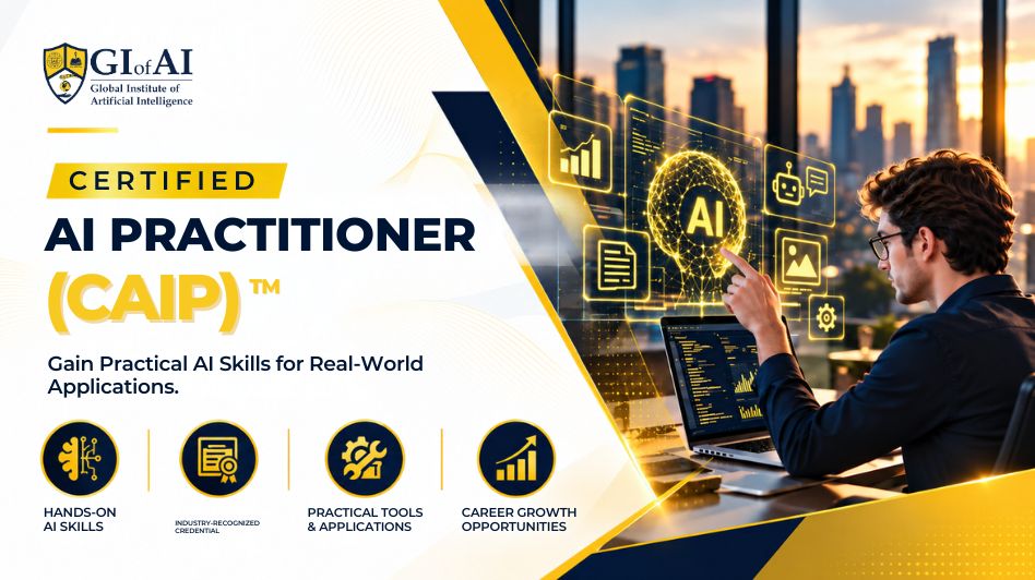 Certified AI Practitioner (CAIP) certification banner